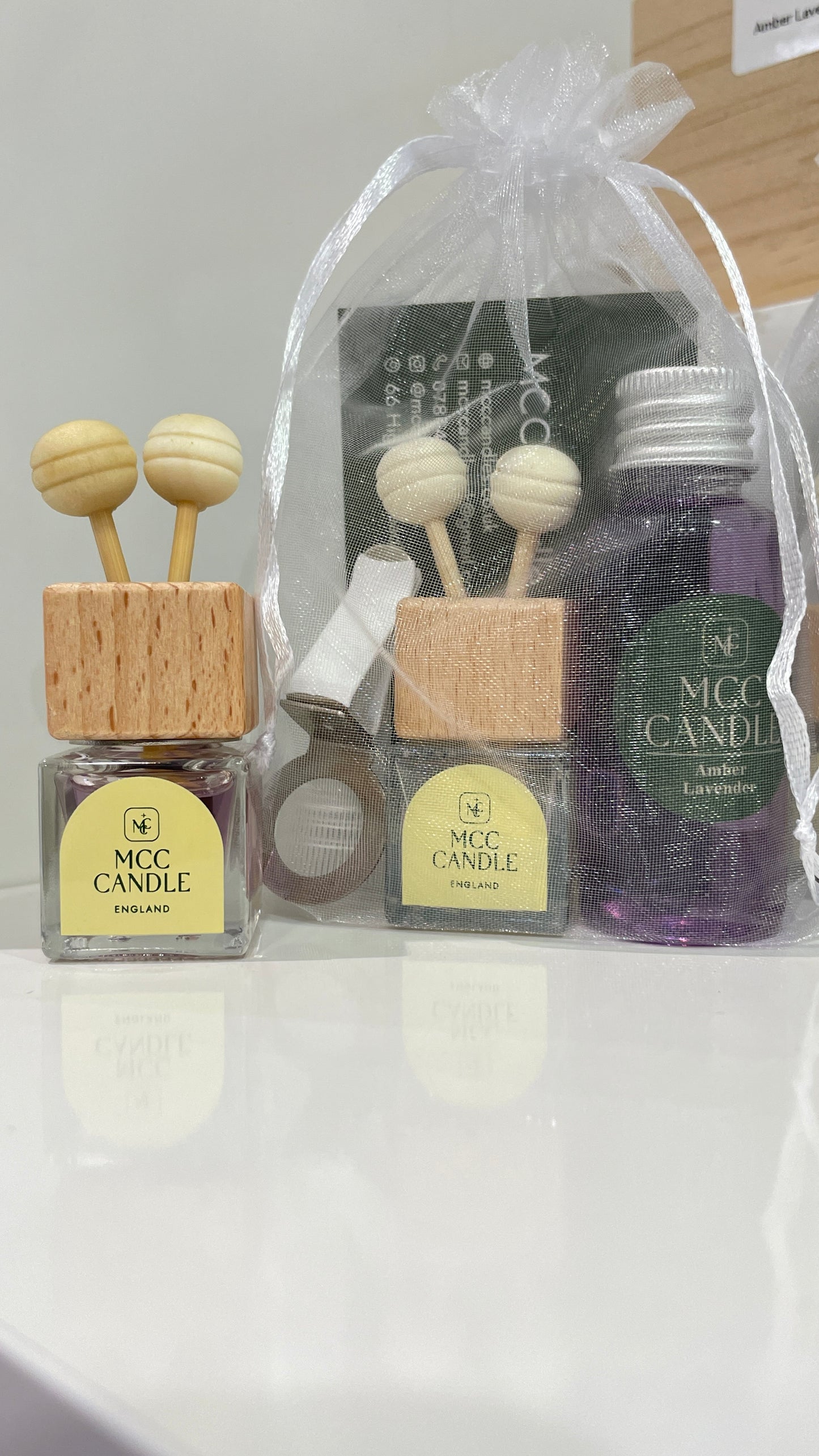 MCC Car Air Freshener Diffusers Amber Lavender