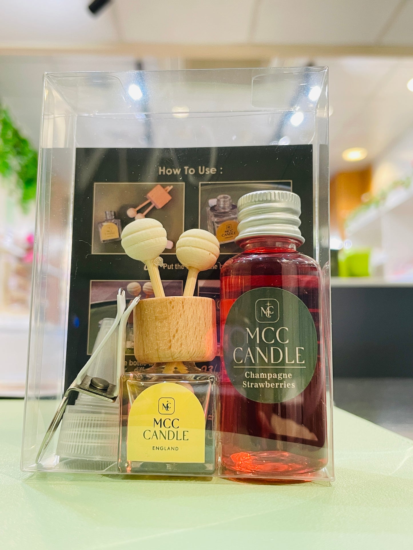 MCC Car Air Freshener Diffusers Champagne Strawberry