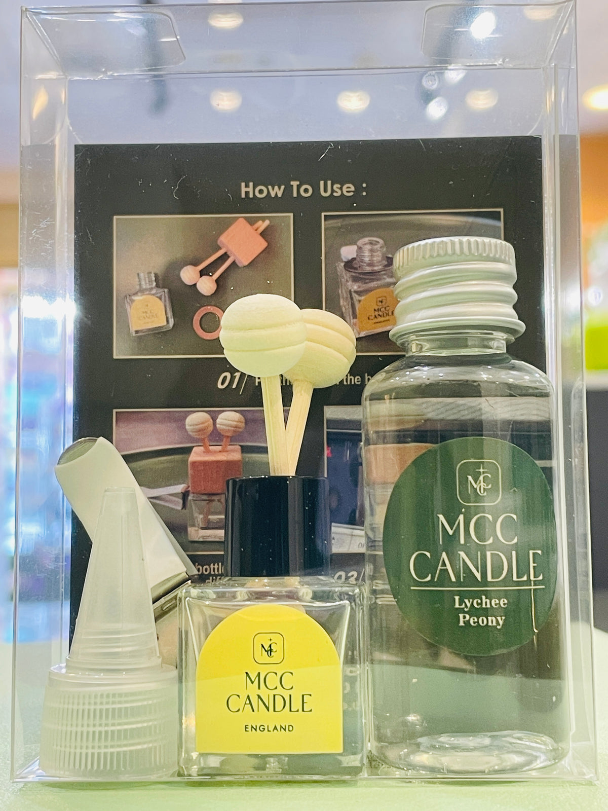 MCC Car Air Freshener Diffusers Lychee Peony
