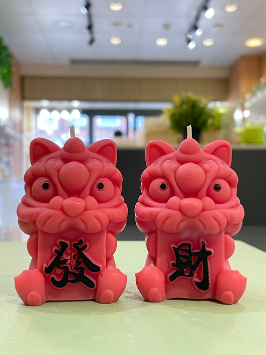 CNY Lucky Dragon Candle (Make a Fortune)- Pair