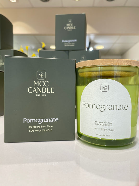 MCC Pomegranate 100% Soy Wax Candle