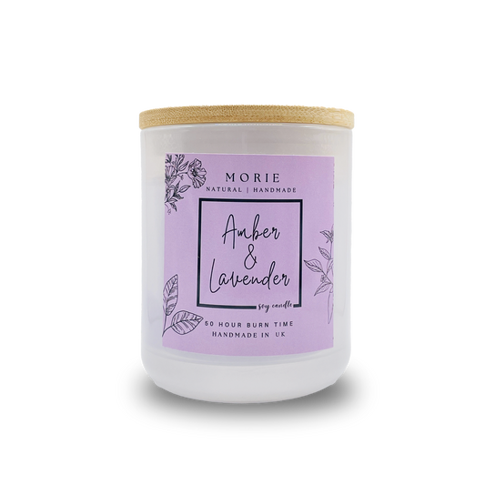 Morie Amber Lavender Soy Candle