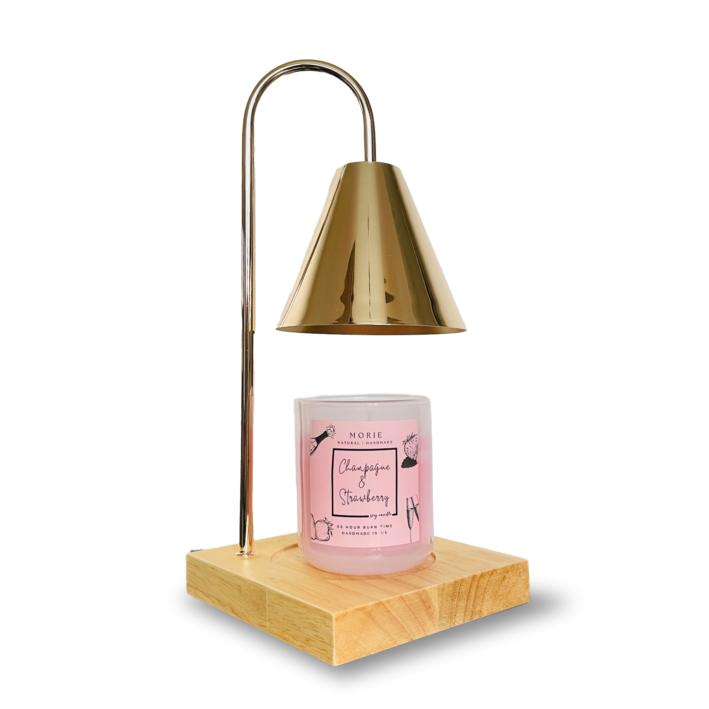 Classic Candle Lamp with Complementary Morie Collection Candle