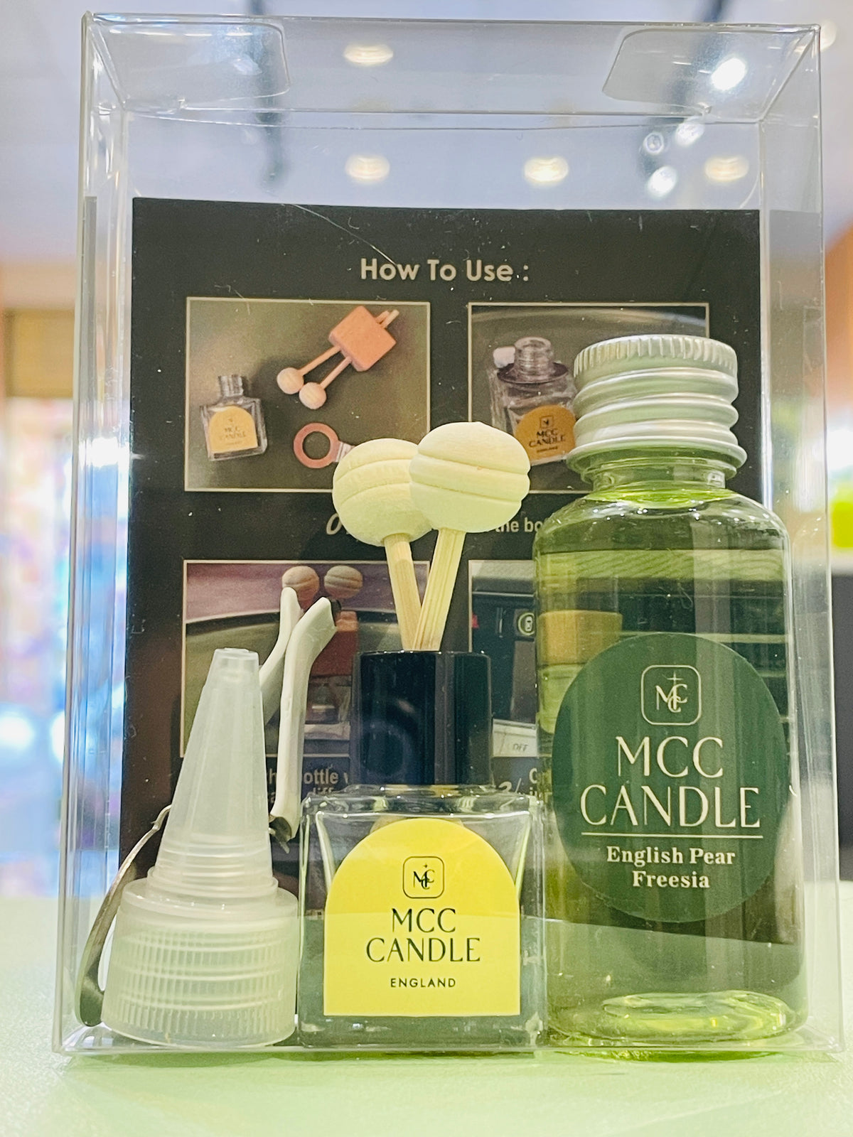 MCC Car Air Freshener Diffusers English Pear Freesia