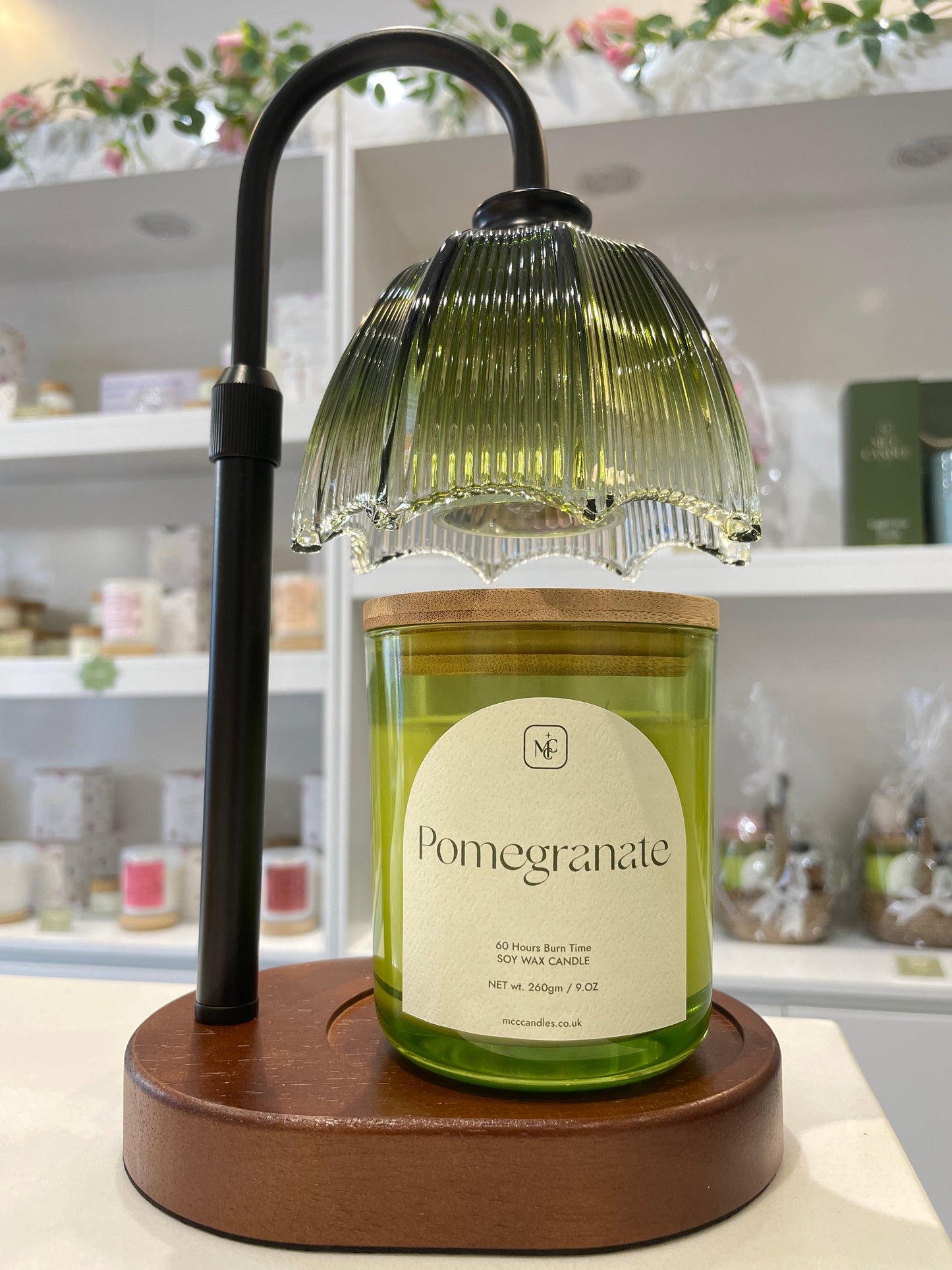 Elegant Glass Candle Lamp