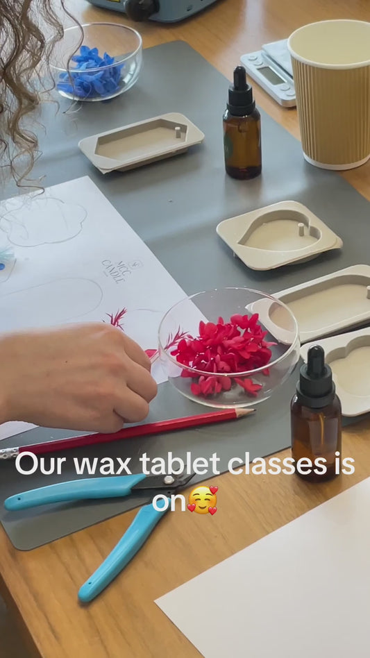 Candle Making Class - Wax Tablet making